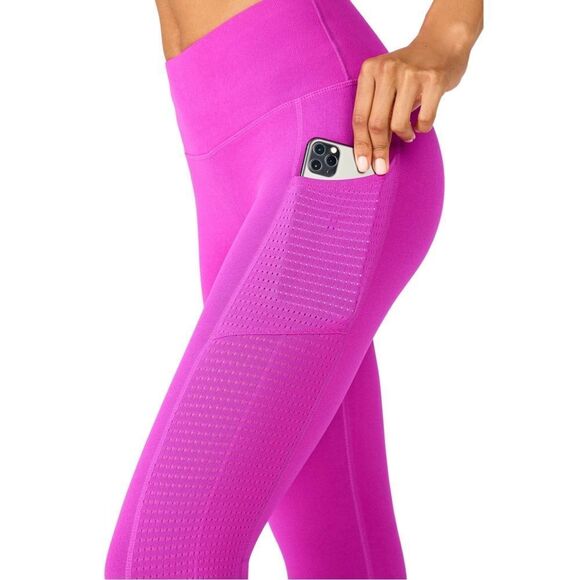 Fabletics SculptKnit High-Waisted Fiesta Pink Leggings Size XS - Picture 2 of 11